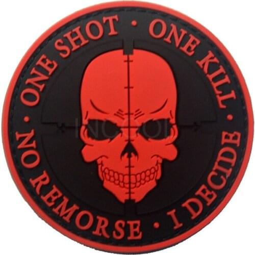 3D PVC Patch Skull Head Military Skeleton Patch Tactical Emblem Badges Hook Rubber Patches For Jackets Clothing Backpack