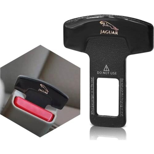 Car Safety Belt Buckle Clip Auto Emblem Seat Belt Plug Interior Accessories For Jaguar XF XE I-Pace X-Type F-Type F-Pace S-Type