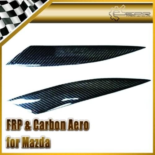 Car Styling For Mazda RX8 Real Carbon Fiber Eyebrow Eyebrows Eyelids