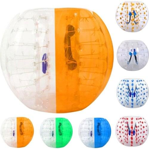 Free Shipping 1.0mm TPU Inflatable Zorb Ball 1.2/1.5/1.7m Bubble Soccer Ball Air Bumper Ball Bubble Football For Adults