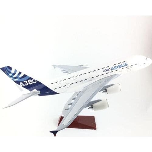 FREE SHIPPING 45-47CM A380 AIRBUS METAL BASE AND RESIN MODEL PLANE AIRCRAFT MODEL TOY AIRPLANE BIRTHDAY GIFT