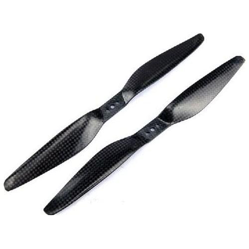 Free Shipping TOMO Series 16x 5.5 inch 3K Carbon High Efficiency Propeller Set (one CW, one CCW) for RC Quadcopter/ Multicopter