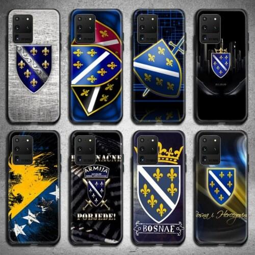 Bosnia and Herzegovina flag Phone Case for Samsung S20 plus Ultra S6 S7 edge S8 S9 plus S10 5G lite 2020