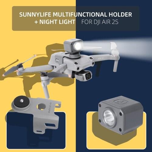 DJI Air 2S Multifunction Holder Night Aerial Photography Searchlight For Air 2S for POCKET 2/Insta360/GoPro Sports Camera Holder