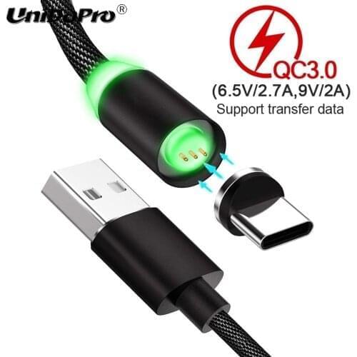 3A Type C Cable , 360 Round Magnetic USB-C Charger Sync Cord for Motorola Edge Edge+ , Moto G 5G Plus , Razr Moto X4 Z Z2 Z3 Z4