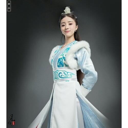 Empress Wen Xian DuGu Jia Luo Swordlady Hanfu Costume for TV Play The Legend of DUGU Drama Costume Stage Performance Hanfu