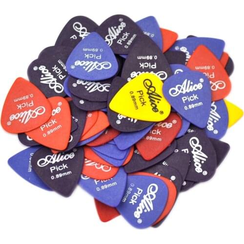 50pcs Gauge 0.89mm Alice Delrin Guitar Picks Plectrums