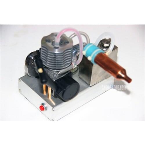 Methanol Engine Mini DIY Combustion Engine Motor Gasoline Petrol Engine Electric Generating Set Unit For Lighting Charging