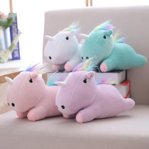 22 cm Soft Unicorn Plush Toy Fat Plush Unicorn Stuffed Animal Unicorn Plush Toys Brand For Children Wholesale Drop Shipping
