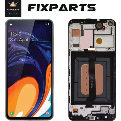 ORIGINAL SUPER AMOLED LCD for SAMSUNG Galaxy A60 A606 Display Touch Screen Digitizer Assembly A60 2019 A606F For SAMSUNG A60 LCD