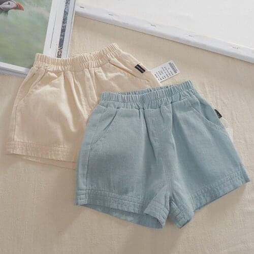 2 3 4 5 6 Years Toddler Boys Shorts Casual Korean Shorts for Boy Kids Clothing Summer Children Pants Solid Color Boys Shorts New