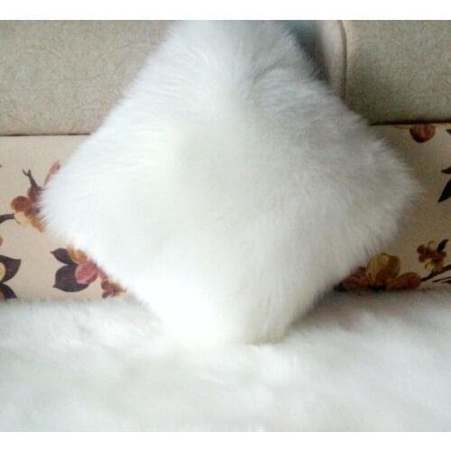 European-style simple imitation wool pillow case single and double face pillow sofa pillow car cushion(not including pillowcore)