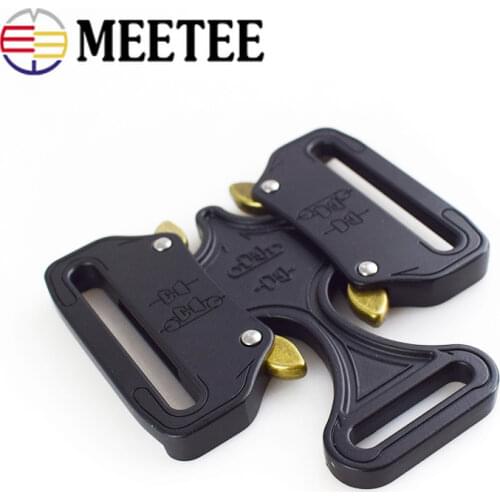 38mm/45mm Metal Buckles Alloy Double Release Hook Safety Belt Buckle DIY Adjustable Outdoor Sports Belt Accessories YK023