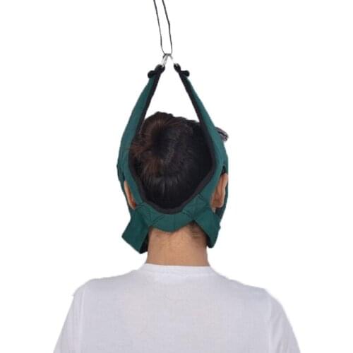 Adjustable Neck Traction Cushion Cervical Traction Belt Breathable Sling Tractor Neck Stretch Fixing Straps for Adult Children