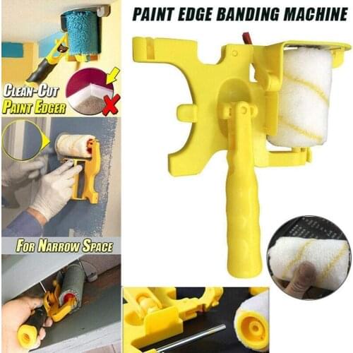 ZK30 Clean-Cut Paint Edger Roller Brush Multifunctional Roller Paint Brush Clean-Cut Paint Edger Wall Painting Roller Brush Set