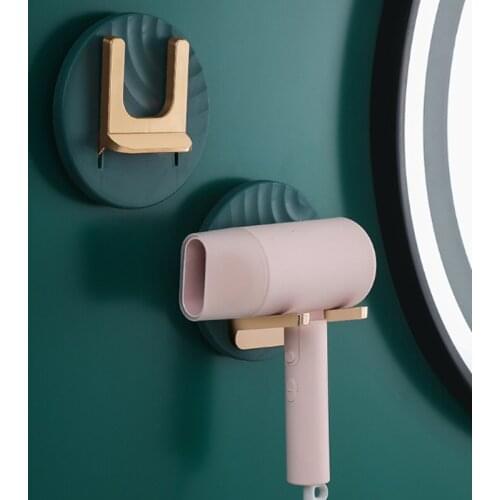 Bathroom Foldable Hair Dryer Rack Free Punching Hair Dryer Rack Storage Rack Bathroom Hair Dryer Rack