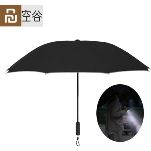 Youpin Folding Fully Automatic Umbrella Rain Sun Women Men Splashing Prevention With LED Light Wind Resistant Skeleton Windproof