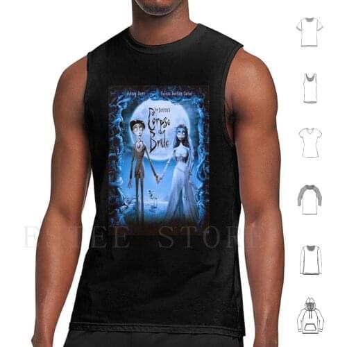 Corpse Bride Tank Tops Vest Sleeveless Corpse Bride Tim Burton Emily Movie Halloween Movie Scary Movie Johnny Depp