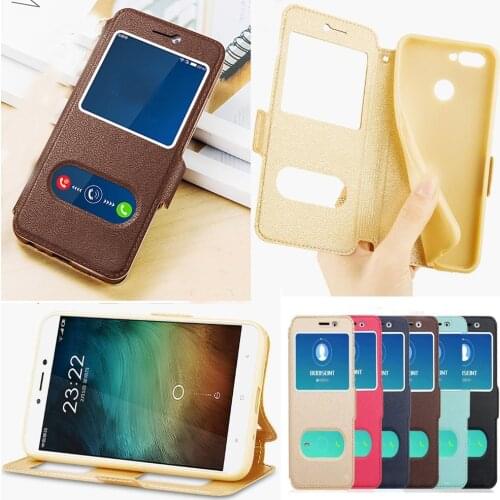 Stand Vintage Flip Leather Case & Silicone Back Case For Xiaomi Redmi Note 5A Prime Note 4 4X Note 5 6 Pro S2 With View Window
