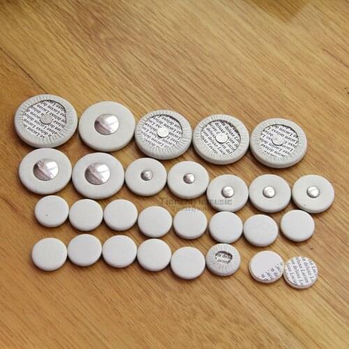 1 set=28pcs Advanced real leather bass clarinet pads