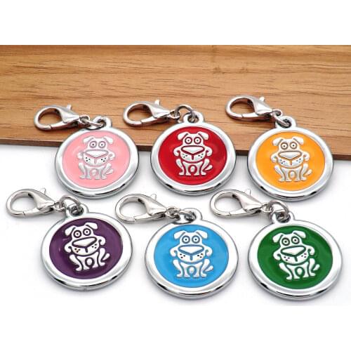 20Pcs Personalized Dog ID Tags Pet ID Tags for dogs Collar Accessories Dog Tag Engraved Tel Name Tag