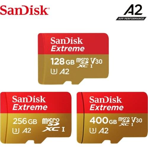 2019 New SanDisk Extreme UHS-I memory card 400G 256G 128G Up to 160MB/s read speed micro sd card video speed C10, V30, U3, A2