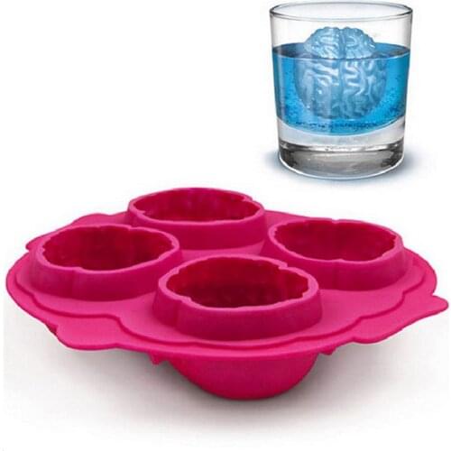 Brain Ice 3D Mold Silicone Mold Cake Tools Cutter Ice Molds Cream Mould Cooking Tools Tools 08080