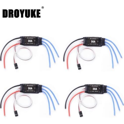 4pcs/lot XXD 30A 2-4S ESC Brushless Motor Speed Controller RC BEC ESC T-rex 450 V2 Helicopter Boat for FPV F450 Quadcopter Drone