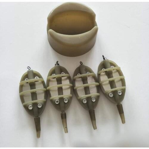 5pcs/set Method Feeder kit for carp Fishing Carp Feeder Set with mould and 3 method feeder Fishing Tool Fishing Accessories