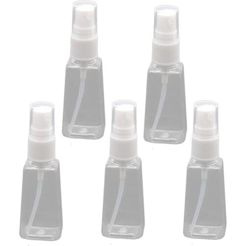 5 Pcs Empty Small Spray Bottle Container setAtomizer Travel Spray Bottle Refillable Fine Mist Sprayer Bottles Kit 50ml