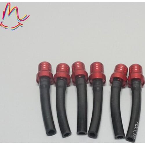 6Pcs Aluminum Universal Motorcycle Dirt Bike Tank Gas Fuel Cap Valve Vent Breather Hose Tube For Motorcycle Dirt Pit Quad Bike