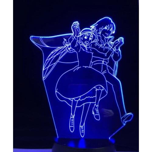 Sophie and Howl Anime Lamp Moving Castle Bedroom Decoration Nightlight Birthday Gift Room Decor Table 3d Lamp Dropshipping