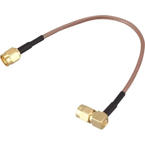 AU42 -6" SMA Male to SMA Right Angle Male Plug Jumper Pigtail Cable RG316