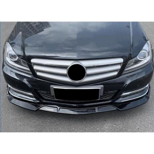 Car Front Lip Bumper Cover stage 3 Splitter Extensions For Mercedes-Benz W204 C-Class 2007-2011 Brabus Style