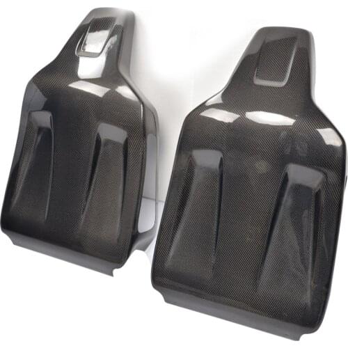 Car Styling Carbon Fiber Seat Back Auto Car Chair Back Cover Trim For Benz C63 W204 AMG Only 2008-2012