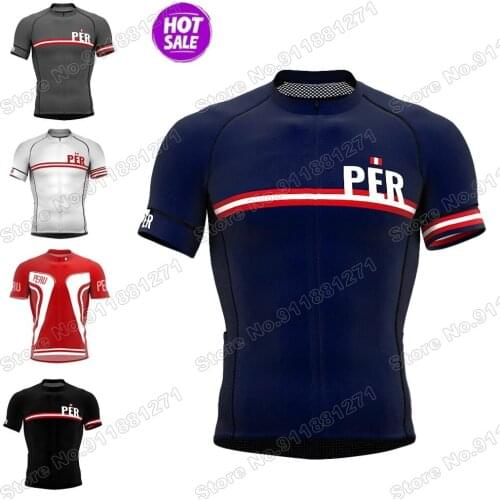 2021 Maillot Peru Team Cycling Jersey Short Sleeve Men Cycling Clothing Summer Road Bike Shirt Bicycle Tops MTB Ropa Ciclismo