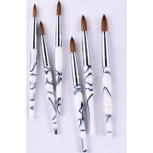 Alloy Aluminum Glitter Acrylic Nail Brushes Nail Polish Brush Set Stripe Flower Painting Carving Drawing Pen DIY Manicure Tools