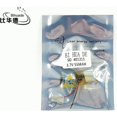 Li-Po 3.7V polymer lithium battery 401215 MP3 MP4 55MAH Bluetooth headset small toy sound