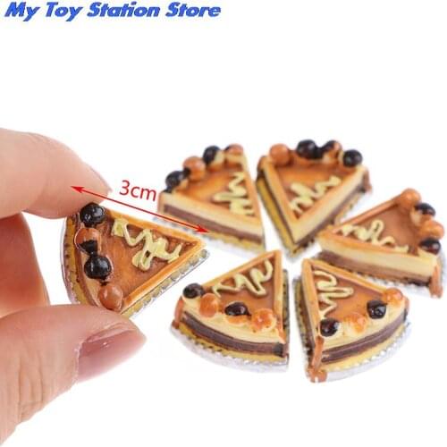 Cute Mini 1/12 Food Miniature Dollhouse Bread Cake Macaron Baking Pretend Play Kitchen Fake Food For Doll Toy