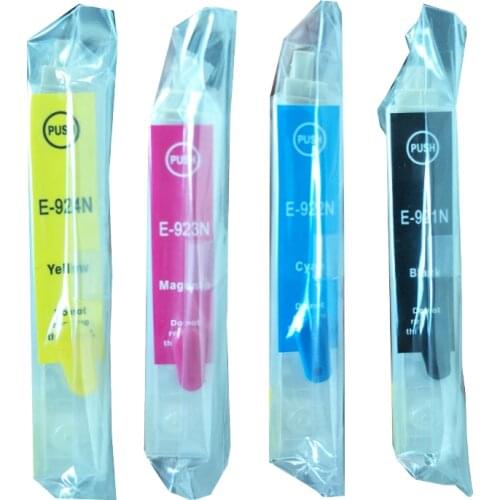 4pcs 92N 92 T0921N -924N Auto reset chip Refillable ink cartridge for EPSON Stylus T26 T27 TX106 TX117 TX119 TX109 C91 CX4300