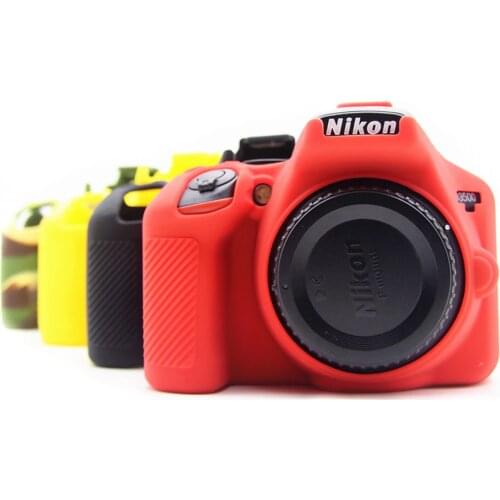 Soft Silicon Rubber Cover Frame Body Protector Case DSLR for Nikon D3500 Camera