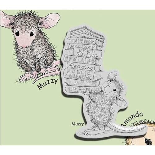 Mouse Transparent Clear Stamps for DIY Scrapbooking/Card Making/Kids Christmas Fun Decoration Supplies