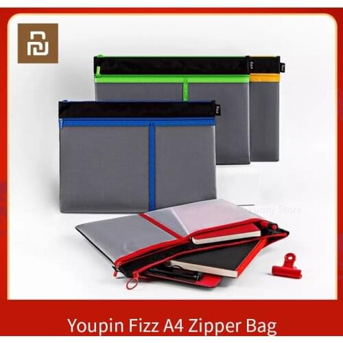 Original MIJIA Youpin File Bag A4 Zipper Triple Bag Washable Waterproof Office Storage Bag File Storage Bag
