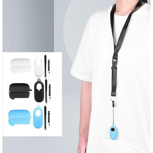 Thumb Anti-shake Camera Sports Video Digital Camera Protective Cover Battery Compartment Silicone Cover for Insta360 go2 Camera