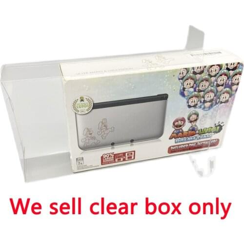 Clear transparent box For 3DSXL Mario and Luigi US version limited edition collection storage display box