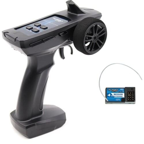 TURBO Racing 2.4GHz 91805G 91805G-VT 4CH Radio system Transmitter Controller Remote Control RX41 Receiver for RC Drone Car Boat