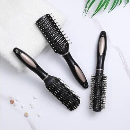 50Pcs/Lot Straight Massage Comb Anti-Static Fluffy Air Bag Scalp Ribs Comb Curly Comb Curling Brush Styling Tools HA2119