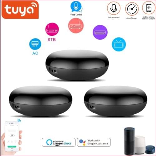 Tuya Smart WiFi IR Control Blaster Infrared Wireless Remote Controller Via Smart Life Tuya APP Work With Alexa Google Home