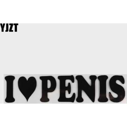 14X3.1CM "I LOVE PENIS" Gay Pride Prank Funny Gag Gift Vinyl Decal Car Window Sticker Car-styling S8-0110
