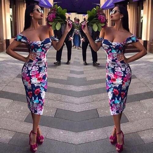 GAOKE 2021 Summer High Quality Strapless Package Hip Printed Dress Fashion High Waist Floral Print Wrapped Chest Bag Hip Dresse